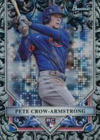 2024 Bowman Sterling Rookies #BSR27 Pete Crow-Armstrong Sterling Silver Refractor Baseball Card