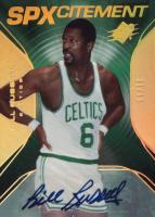 2006 SPx SPXcitement #SPX28 Bill Russell Autograph-Spectrum Basketball Card