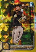 2022 Bowman Chrome Sapphire Edition #5 Manny Machado Yellow Baseball Card