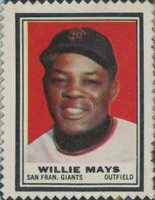 1962 Topps Stamps # Willie Mays Baseball Card