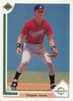 1991 Upper Deck #55 Chipper Jones Baseball Card