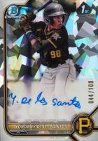 2022 Bowman Chrome Prospect Autographs #CPAYD Yordany de los Santos Atomic Refractor Baseball Card