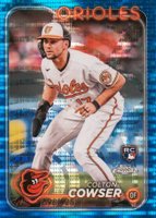 2024 Topps Chrome #278 Colton Cowser Blue Sonar Refractor Baseball Card
