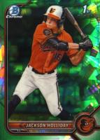 2022 Bowman Draft Chrome Sapphire Edition #BDC168 Jackson Holliday Green Baseball Card