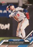 2024 Topps Now Los Angeles Dodgers World Series Champions #12 Gavin Lux Baseball Card