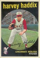 1959 Topps #184 Harvey Haddix Baseball Card