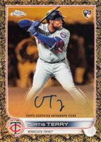 2022 Topps Gilded Collection Topps Chrome Gold Etch Autographs #CUT Curtis Terry Baseball Card