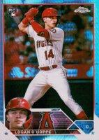 2023 Topps Chrome #188 Logan O'Hoppe Prism Refractor Baseball Card
