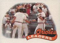 1989 Topps #381 Orioles Leaders Baseball Card