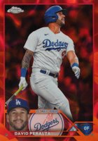 2023 Topps Chrome Update #USC147 David Peralta Orange Lava Lamp Refractor Baseball Card