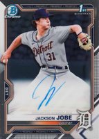 2021 Bowman Draft Chrome Draft Pick Autographs #CDAJJ Jackson Jobe Baseball Card