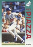 1992 Fleer Update #U-92 Mike Piazza Baseball Card