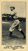 1916 Sporting News #196 Steve Yerkes Baseball Card