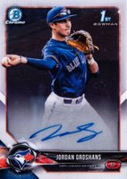 2018 Bowman Draft Chrome Draft Picks Autographs #CDAJG Jordan Groshans Baseball Card