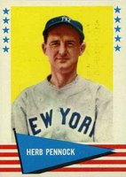1961 Fleer #133 Herb Pennock Baseball Card