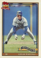 1991 Topps Tiffany #607 Edgar Martinez Baseball Card