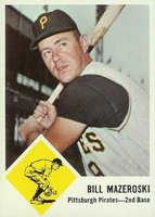 1963 Fleer #59 Bill Mazeroski Baseball Card