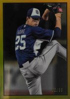 2019 Bowman Heritage #119 MacKenzie Gore Chrome-Gold Refractor Baseball Card
