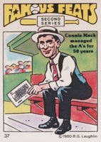 1980 Laughlin Famous Feats #37 Connie Mack Baseball Card