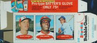 1971 Bazooka No Number # Staub/Gibson/Otis Complete Box Unnumbered Baseball Card