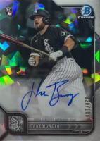 2022 Bowman Chrome Rookie Autographs #CRAJBR Jake Burger Atomic Refractor Baseball Card