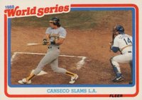 1989 Fleer World Series #3 Jose Canseco Baseball Card