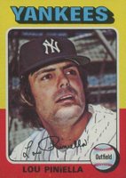 1975 Topps Mini #217 Lou Piniella Baseball Card