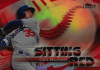 2018 Finest Sitting Red #SR-CB	  Cody Bellinger Red Refractor Baseball Card