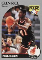 1990 Hoops #168 Glen Rice Basketball Card