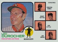 1973 Topps #624 Astros Manager/Coaches Baseball Card