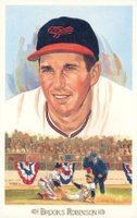 1989 Perez-Steele Celebration Postcard #35 Brooks Robinson Baseball Card