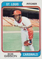 1974 Topps #350 Bob Gibson Baseball Card