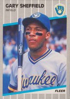 1989 Fleer #196 Gary Sheffield Baseball Card
