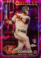 2024 Topps Chrome Update #USC154 Colton Cowser Magenta/Purple Lava Lamp Baseball Card