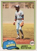 1981 Topps #268 Jerry Royster Baseball Card
