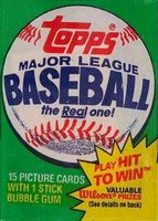 1981 Topps #WP Wax Pack Baseball Card