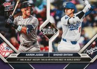 2024 Topps Now #863 Aaron Judge/Shohei Ohtani Purple Baseball Card