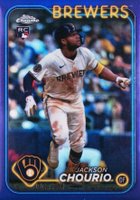 2024 Topps Chrome Update #USC18 Jackson Chourio Purple Refractor Baseball Card