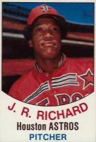 1977 Hostess #112 J.R. Richard Hand Cut Baseball Card