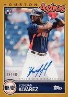 2020 Topps Brooklyn Collection Autographs #YAL Yordan Alvarez Gold Baseball Card