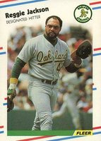 1988 Fleer Glossy #283 Reggie Jackson Baseball Card