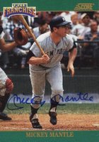 1992 Score The Franchise  #2 Mickey Mantle Autograph Baseball Card