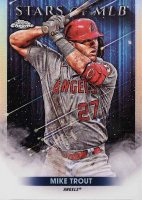 2022 Topps Stars of MLB #SMLBC1 Mike Trout Chrome Baseball Card