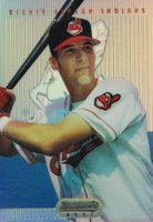 1995 Bowman's Best #10 Richie Sexson Blue Refractor Baseball Card