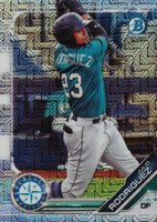 2019 Bowman Draft #BDC60 Julio Rodriguez Chrome-Asia Refractor Baseball Card