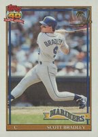 1991 Topps Desert Shield #38 Scott Bradley Baseball Card