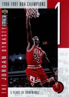 1997 Collector's Choice Jordan Dynasty #JD1 1990-1991 NBA Champions Basketball Card