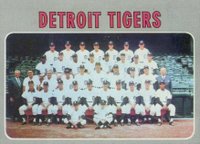 1970 Topps #579 Detroit Tigers Team Baseball Card