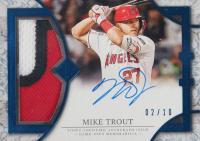 2024 Topps Transcendent Collection Transcendent Collection Patch Autographs #MT Mike Trout Blue Baseball Card