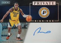 2023 Panini Origins Private Signings #PSMAT Bennedict Mathurin Basketball Card